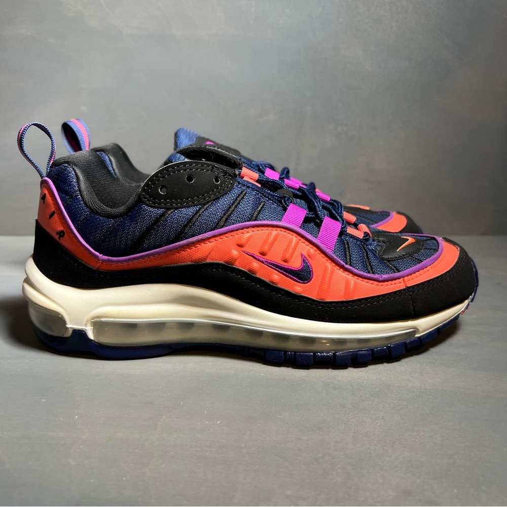 Nike Air Max 98 GS 'Blue Ember' BV4872 401 Youth Shoe Size 6.5Y Women's Size 8